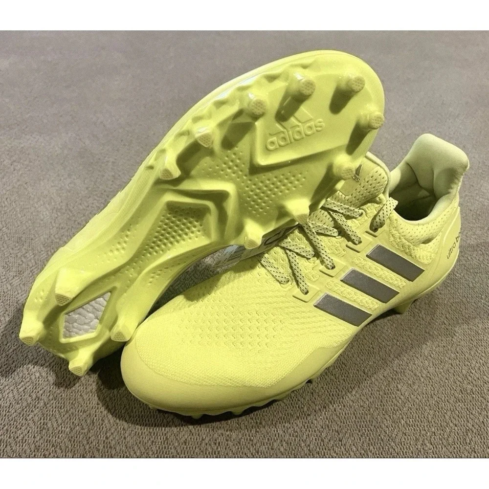 Men's Adidas UltraBoost Football Cleats Solar Yellow JP7413 US Size 11 New Rare